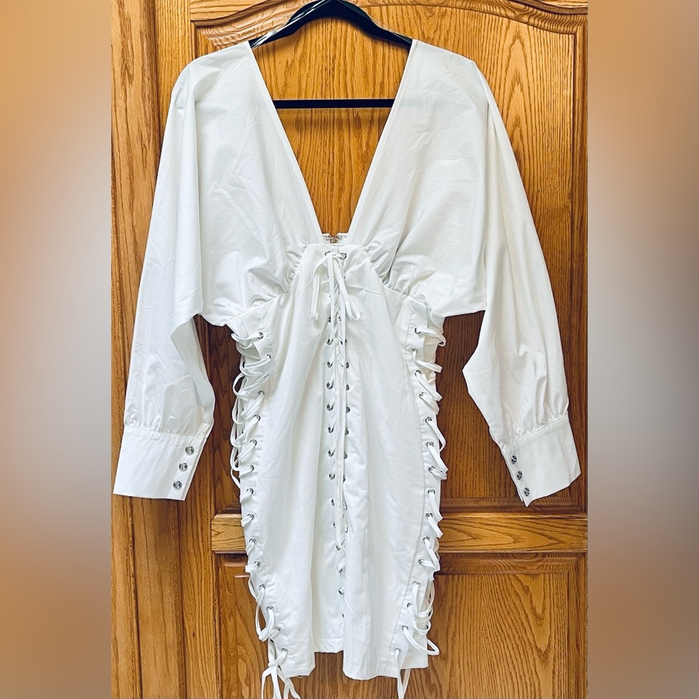 NWT “Fashion Nova” Lace Up Dress size L